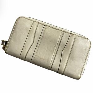 Bulgari Cream Leather Wallet